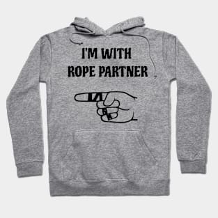 I'm with rope partner (black) Hoodie